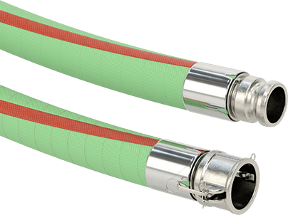 5601K27 - HOSE: 2” x 50ft Crush-Resistant Low-Pressure Chemical Hose with 2 x 2 Cam-and-Groove Fitti